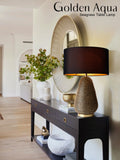Golden Aqua Table Lamp