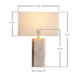 Classic Travertine Table Lamp