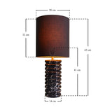 Marquina Black Table Lamp