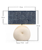 White Shell Ceramic Table Lamp
