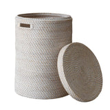 Round Rattan Hamper