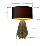 Golden Aqua Table Lamp