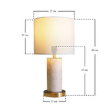 Classic Travertine Table Lamp